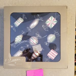 Set 12 candy blown glass ornaments #2